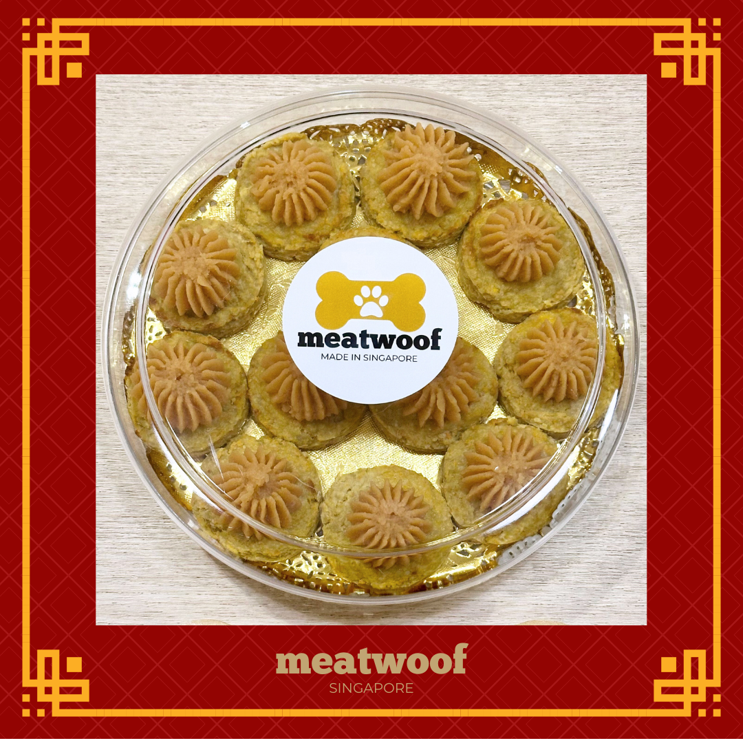 CNY Treats For Dogs | CNY Dog Treats | CNY Dog Treats Singapore | Chinese New Year Dog Treats | Pineapple Tarts For Dogs | Dog Pineapple Tarts | Meatwoof Singapore
