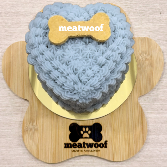 Cakes For Dogs | Dog Cakes | Dog Birthday Cake | Heart Cake | Blue Cake - Meatwoof Singapore