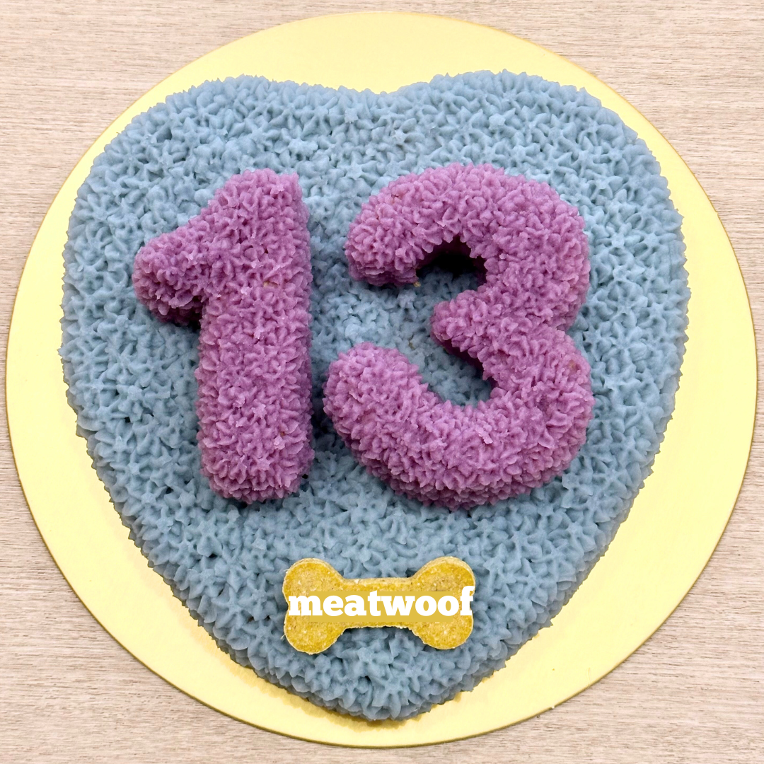 Cakes For Dogs | Dog Cakes | Dog Birthday Cake | Heart Cake | Number Cake - Meatwoof Singapore