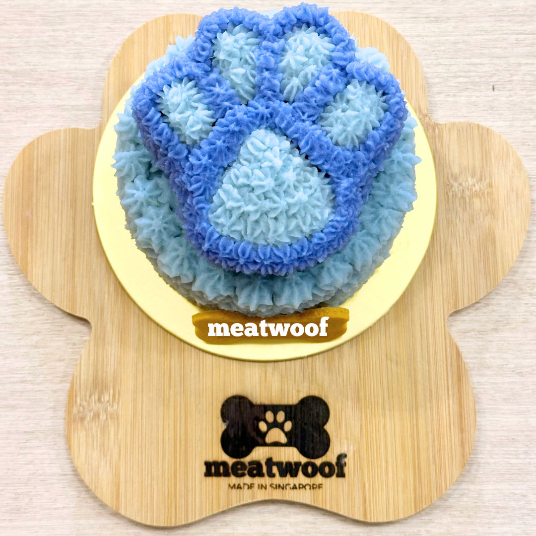 Cakes For Dogs | Dog Cakes | Dog Birthday Cake | Paw Cake | Blue Cake - Meatwoof Singapore