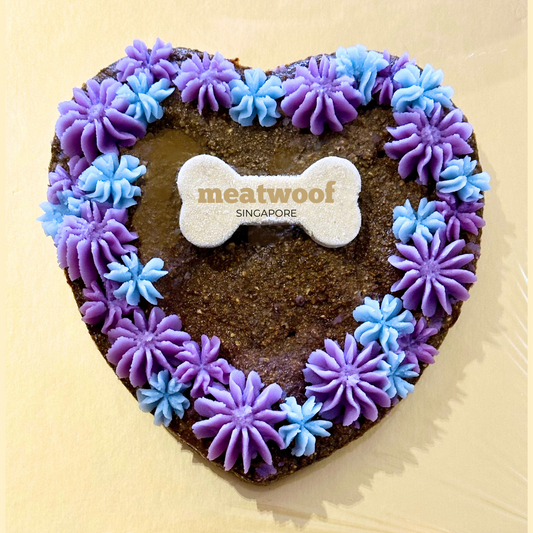 Cakes For Dogs | Dog Cakes | Dog Birthday Cakes | Brownie Cakes | Heart Cakes - Meatwoof Singapore