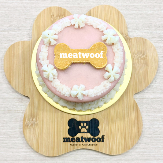 Cakes For Dogs | Dog Cakes | Dog Birthday Cakes | Pink Cakes | Round Cakes - Meatwoof Singapore