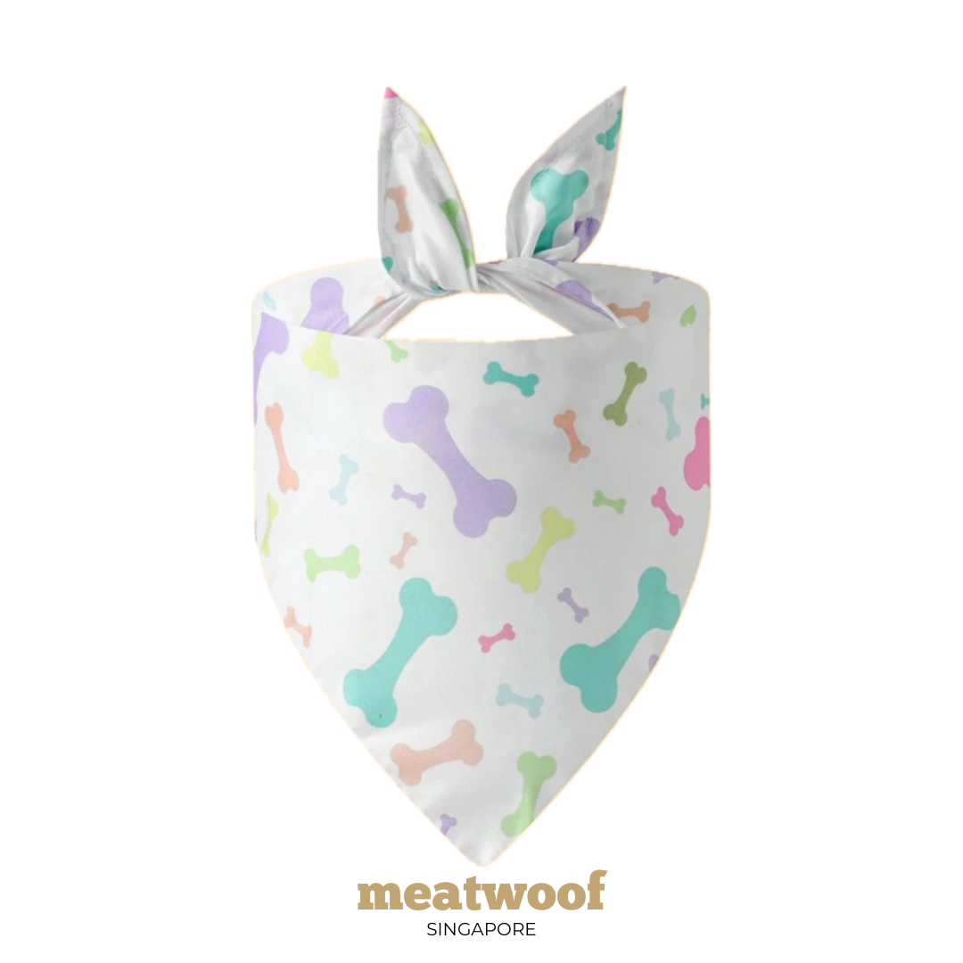 Meatwoof Barkday Gifts Bone Bandana - Main Image