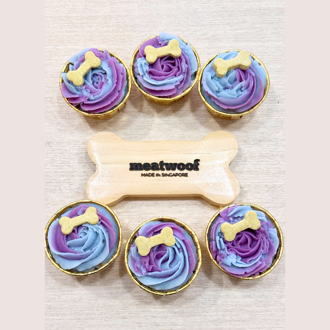 Pupcakes | Dog Cupcakes | Cupcakes For Dogs | Floral Cupcakes - Meatwoof Singapore