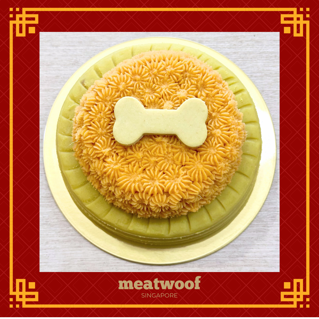 CNY Cake For Dogs | CNY Dog Cake | CNY Cake Singapore | Chinese New Year Dog Cake | Giant Pineapple Tart Cake | Meatwoof Singapore