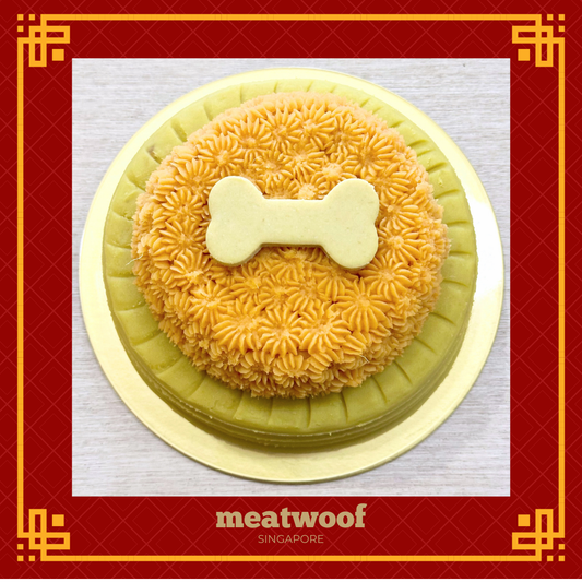 CNY Cake For Dogs | CNY Dog Cake | CNY Cake Singapore | Chinese New Year Dog Cake | Giant Pineapple Tart Cake | Meatwoof Singapore