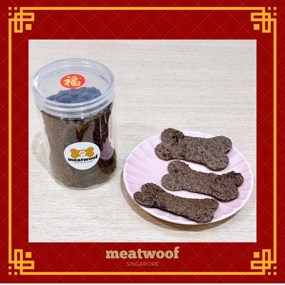 CNY Treats For Dogs | CNY Dog Treats | CNY Dog Treats Singapore | Chinese New Year Dog Treats | Bak Kwa For Dogs | Meatwoof Singapore