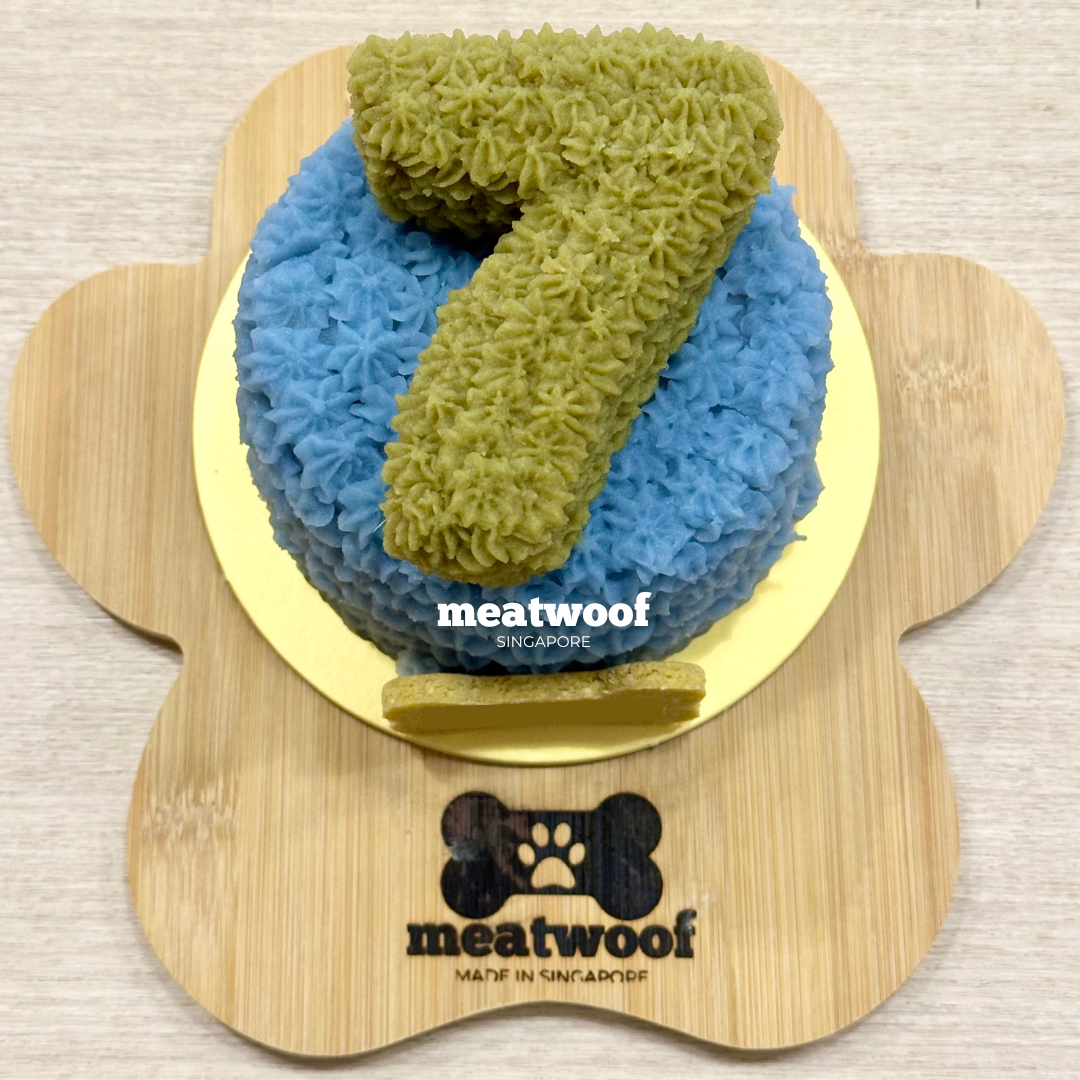 Cakes For Dogs | Dog Cakes | Dog Birthday Cake | Number Cake | Round Cake - Meatwoof Singapore