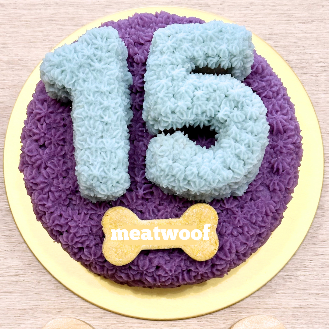 Cakes For Dogs | Dog Cakes | Dog Birthday Cake | Round Cake | Number Cake - Meatwoof Singapore
