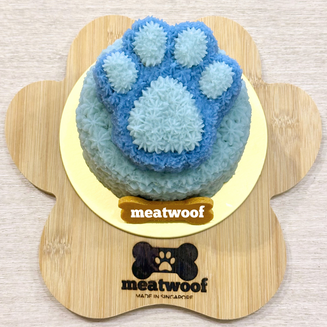 Cake For Dogs | Dog Cakes | Dog Birthday Cake | Cute Cake | Paw Cake | Blue Cake - Meatwoof Singapore