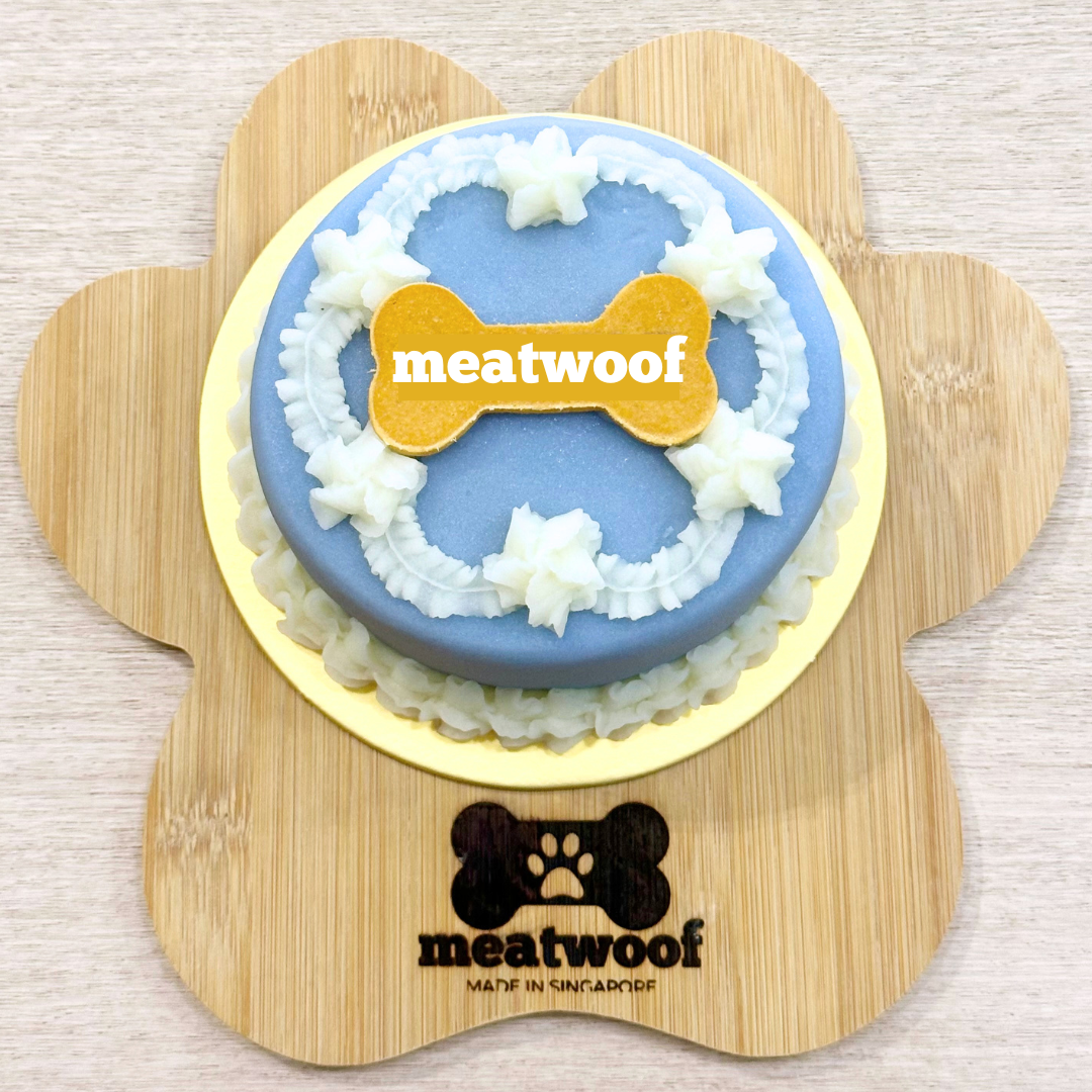 Cake For Dogs | Dog Cakes | Dog Birthday Cake | Pretty Cake | Vintage Cake | Blue Cake - Meatwoof Singapore