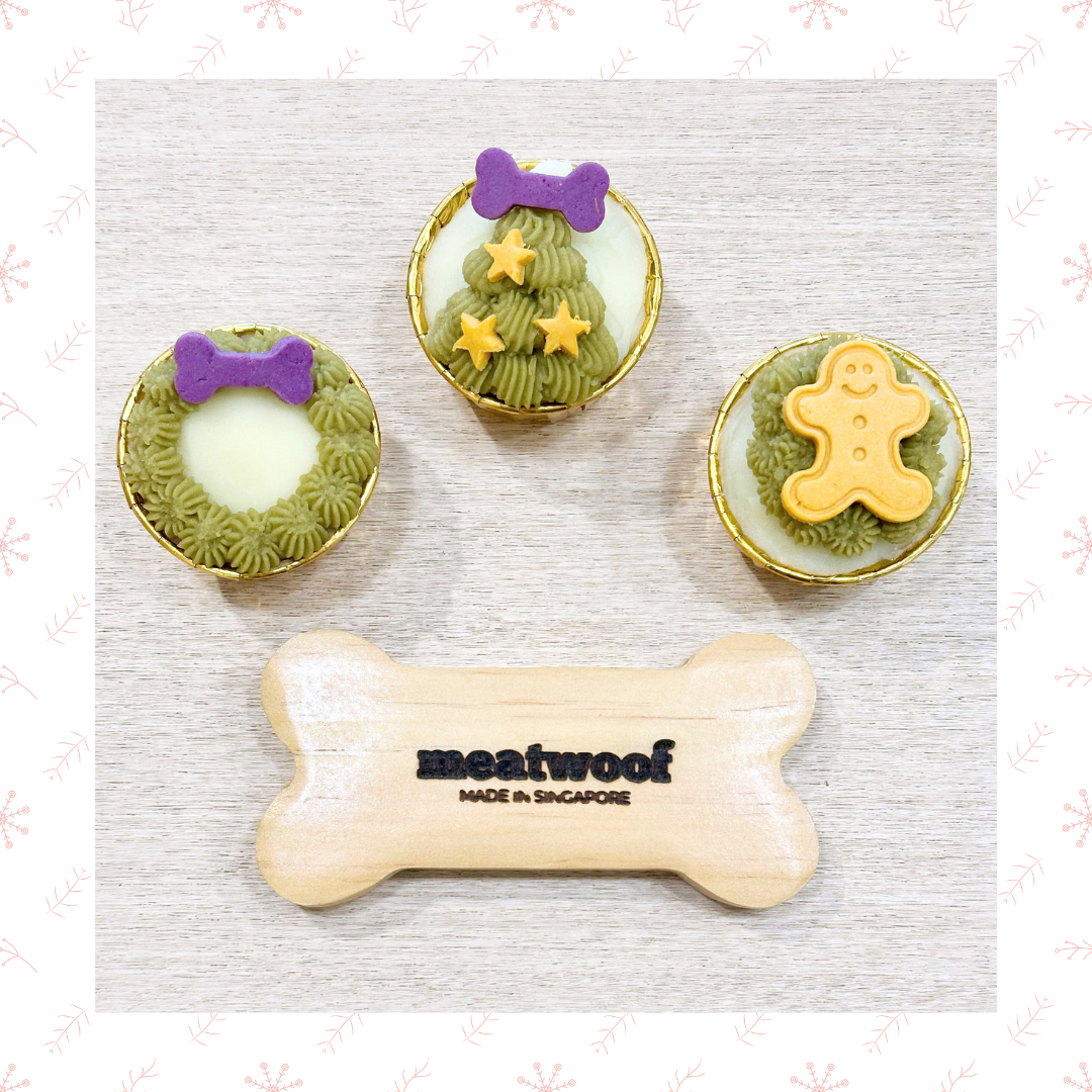 Christmas Cupcake For Dogs | Christmas Dog Cupcake | Pupcakes | Christmas Tree Cupcake | Gingerbread Man Cupcake | Christmas Wreath Cupcake