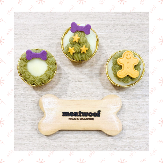 Christmas Cupcake For Dogs | Christmas Dog Cupcake | Pupcakes | Christmas Tree Cupcake | Gingerbread Man Cupcake | Christmas Wreath Cupcake