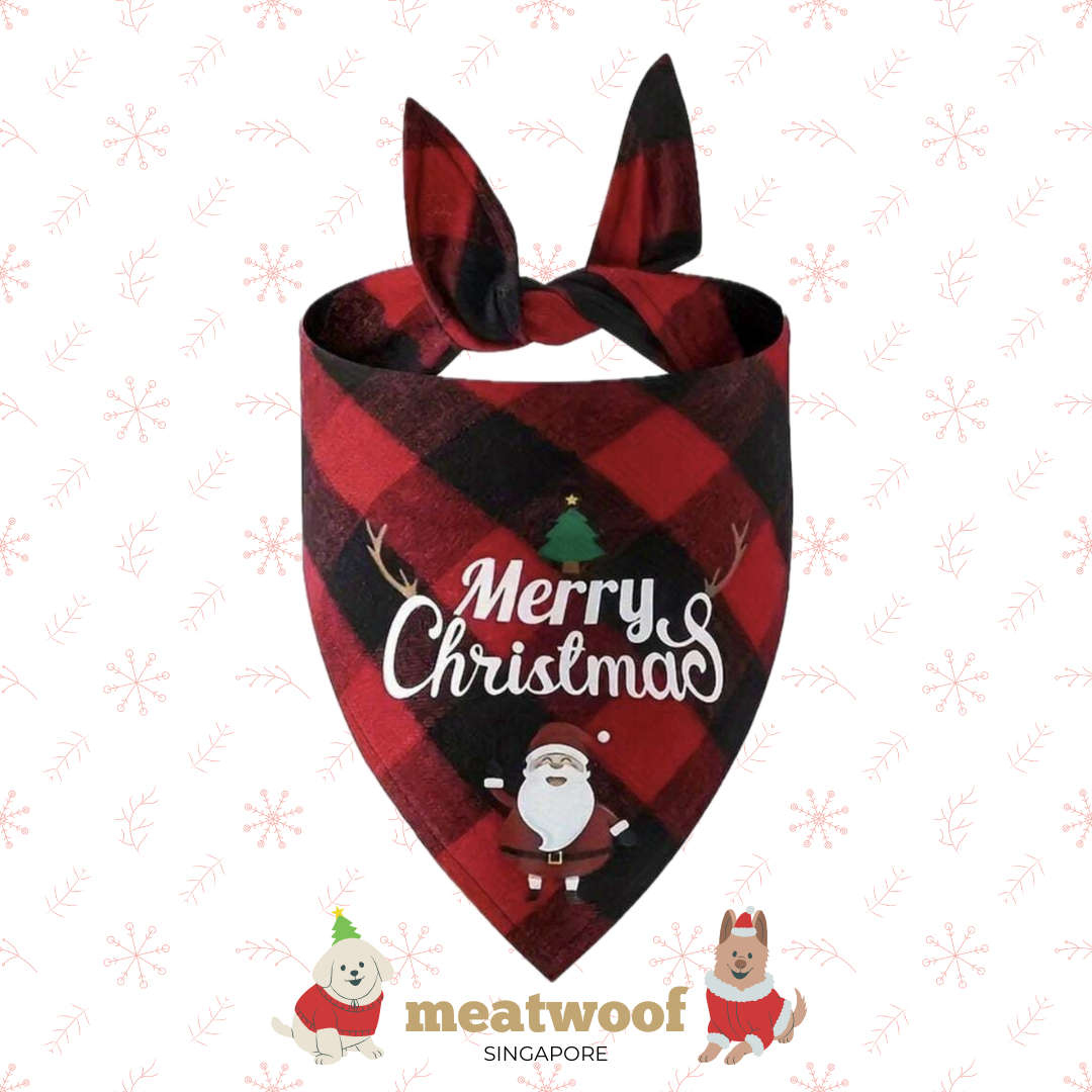 Christmas Gift For Dogs | Christmas Dog Gifts | Christmas Bandanas | Red Bandana For Dogs