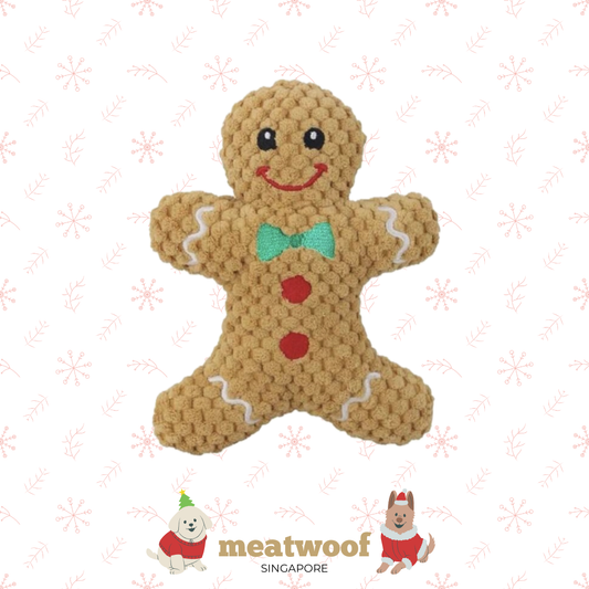 Christmas Gift For Dogs | Christmas Dog Toy | Christmas Gingerbread Man Toy