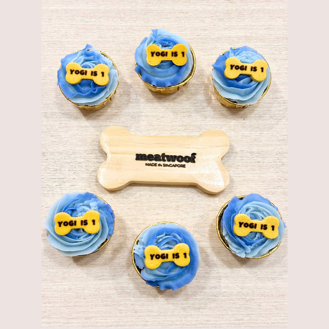 Pupcakes | Dog Cupcakes | Cupcakes For Dogs | Personalised Cupcakes | Name Cupcakes | Photo Cupcakes - Meatwoof Singapore